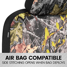 Load image into Gallery viewer, BDK Camo Car Seat Covers Full Set with Camo Car Floor Mats – Complete Interior Protection Set, Realistic Green Forest Camouflage Pattern, Camoflauge Interior Accessories for Auto Truck Van &amp; SUV
