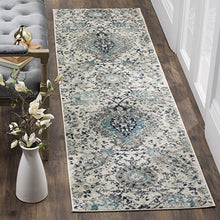 Load image into Gallery viewer, Safavieh Madison Collection MAD600C Bohemian Chic Glam Paisley Runner, 2&#39; 3&quot; x 6&#39;, Cream/Light Grey
