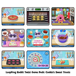 LeapFrog Rockit Twist Handheld Learning Game System, Purple and 2-Game Pack: Cookie's Sweet Treats and Dinosaur Discoveries