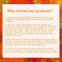 Load image into Gallery viewer, Candle Making Kit Supplies, Soy Wax DIY Candle Craft Tools Including Candle Make Pouring Pot, Candle Wicks, Wicks Sticker, 3-Hole Candle Wicks Holder, Natural Soy Wax and Spoon
