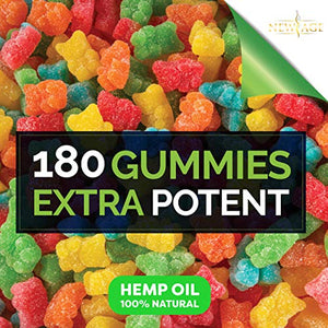 New Age Naturals Advanced Hemp Big Gummies 9000mg - Night Time Aid and Reduce Inflammation - Calming Strength Gummy for Adults - Natural Hemp Oil Infused Gummies (180 Gummies)