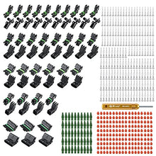 Load image into Gallery viewer, JRready ST6249 Waterproof Electrical Connector kit, 31 Kits 1 pin/2 pin/3 pin/ 4 pin/6pin Automotive Wire Connector with 1 PCS Pin Removal Tool Automotive Cable Repair Accessory Kit （473 PCS
