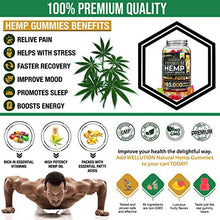 Load image into Gallery viewer, Hemp Gummies Premium 985,000 High Potency - Fruity Gummy Bear with Hemp Oil - Natural Hemp Candy Supplements for Pain, Anxiety, Stress &amp; Inflammation Relief - Promotes Sleep and Calm Mood
