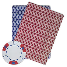 Load image into Gallery viewer, Brybelly Crown &amp; Dice Poker Chip Heavyweight 14-Gram Clay Composite – Pack of 50 (White)
