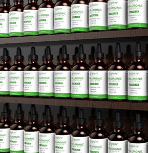 goPure Hyaluronic Acid Serum for Face - Anti Aging Serum with Vitamin C & E, Green Tea - Anti Wrinkle Hydrating Serum - Facial Moisturizer Collagen Serum - Helps Hydrate and Plump the Skin