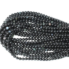 Load image into Gallery viewer, CHEAVIAN 60PCS 6mm Natural Black Obsidian Gemstone Round Loose Beads Crystal Energy Stone Healing Power for DIY Jewelry Making 1 Strand 15&quot;
