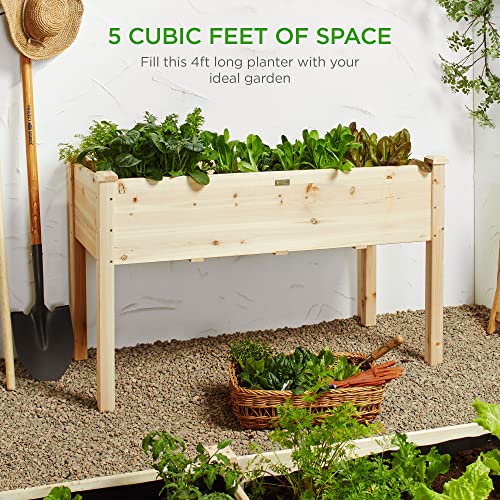 Load image into Gallery viewer, Best Choice Products 48x24x30in Raised Garden Bed, Elevated Wood Planter Box Stand for Backyard, Patio, Balcony w/Bed Liner, 200lb Capacity