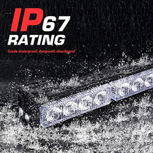 Load image into Gallery viewer, Linkitom 2 In 1 Emergency LED Traffic Advisor Strobe Light Bar, 23 Flash Patterns 32LED Interior Safety Warning Hazard Flashing Lights for Roof/Dash/Front/Rear Windshield (Amber/White)
