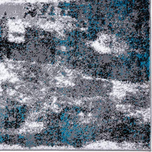 Load image into Gallery viewer, Luxe Weavers Victoria Abstract Turquoise 9x12 Area Rug 9084
