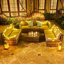 Load image into Gallery viewer, YITAHOME 8 Piece Outdoor Patio Furniture Sets, Garden Conversation Wicker Sofa Set, and Patio Sectional Furniture Sofa Set with Coffee Table and Cushion for Lawn, Backyard, and Poolside, Gray Gradient
