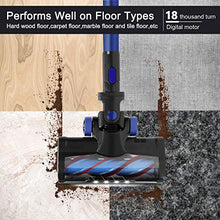 Load image into Gallery viewer, APOSEN Cordless Vacuum Cleaner, 24KPa Powerful Suction 250W Brushless Motor 4 in 1 Stick Vacuum for Home Hard Floor Carpet Car Pet H250 Blue
