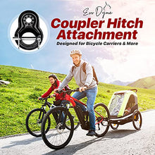 Load image into Gallery viewer, 2-Pack Baby Bike Trailer Hitch – Everyday Bike Trailer Coupler Compatible w/ Schwinn &amp; Instep Bike Trailer Coupler Attachment – Quick Release Bicycle Trailer Parts for Kids, Pet &amp; Cargo by Evo Dyne
