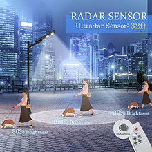Load image into Gallery viewer, Solar Parking Lot Lights-10000LM LED Commercial Solar Street Light Dusk to Dawn with Radar Sensor and Remote Control, LOVUS, ST100-033
