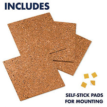 Load image into Gallery viewer, Quartet Cork Tiles, Cork Board, 12 Inches x 12 Inches, Corkboard, Wall Bulletin Boards, Natural, 8 Count (108)
