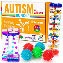 Load image into Gallery viewer, Autism &amp; Prosperity Kids Toys All-Around Sensory Stim Alternative Autistic Children Bundle, ASD Child Boy Girls Teen - Calm Rainmaker, Liquid Motion Bubbler, Spiky Balls, Stimulation Product Tool Item
