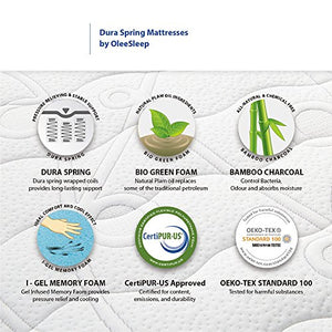Olee Sleep 10 inch Aquarius Memory Foam Mattress - King