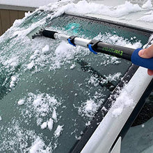 Load image into Gallery viewer, EVERSPROUT SnowBuster 1.5-to-4 Foot Extendable Ice Scraper &amp; Snow Brush Kit (Scraper, Brush, Pole) | 8-10 Ft Standing Reach | Long Extension Handle for SUV/Truck/Car Windshield, Windows, Roof
