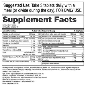 Men's High Performance Multi by Purity Products - Elite Men's Multivitamin + Patented Prelox Sexual Health Blend - Supports Healthy Testosterone, Prostate, Erectile Quality & Circulation* - 90 Tablets