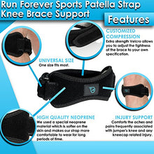 Load image into Gallery viewer, Patella Strap Knee Brace Support for Arthritis, ACL, Running, Basketball, Meniscus Tear, Sports, Athletic. Best Knee Brace for Hiking, Soccer, Volleyball &amp; Squats (1 Pack)
