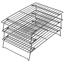 Load image into Gallery viewer, Wilton Excelle Elite 3-Tier Cooling Rack for Cookies, Cake and More, Black
