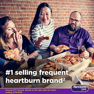 Nexium 24HR Acid Reducer Heartburn Relief Capsules for All-Day and All-Night Protection from Frequent Heartburn, Heartburn Medicine with Esomeprazole Magnesium - 28 Count