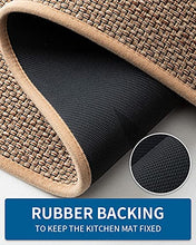 Load image into Gallery viewer, Kitchen-Runner Rugs 1.6' x 8' Non Skid Washable Hallway Runner-Rugs, Kitchen Runner Rugs and mats for Kitchen, Front of Sink, Kitchen Mats for Floor (Beige, 1.6'x8')
