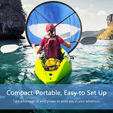 Load image into Gallery viewer, VGEBY 42Inch Wind Sail, Foldable Popup Board Paddle Downwind Sail Kit for Kayaks, Canoes, Inflatable Boats, Paddle Board
