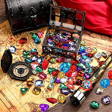 Load image into Gallery viewer, Richness Pirate Treasure Jewels Jumbo Bling Diamonds Multi-Colored Treasure for Pirate Party Pack of 80pcs
