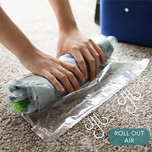 Load image into Gallery viewer, Space Saver Storage Bags for Clothes - No Vacuum 10-pack Large &amp; Jumbo Rolling Compression Packing Bags, Gain 300% More Space for Travel Camping RV Trailer, Small Closets by Acrodo
