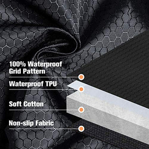 PETICON Car Seat Cover for Dogs, 100% Waterproof Dog Seat Cover for Back Seat with Mesh Window, Scratchproof Dog Car Hammock for Cars, Trucks, SUVs, Jeep, Nonslip Back Seat Protection
