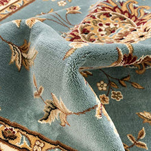 Load image into Gallery viewer, Sultan Sarouk Light Blue Persian Floral Oriental Formal Traditional 3x12 (2'7" x 12') Runner Stain / Fade Resistant Contemporary Floral Thick Soft Plush Hallway Entryway Living Dining Room Area Rug
