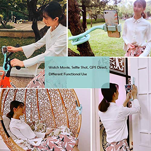 Load image into Gallery viewer, Omio Cartoon Cute Worm Lazy Cell Phone Holder Stand 360 Rotating Bendable Flexible Suction Cup Phone Mount Clamp Creative Lazy Bracket for Galaxy S10/S10+/S10E/S9/Note 9/iPhone XS Max/XR/X/11/8 & More