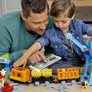 LEGO DUPLO Cargo Train 10875 Battery-Operated Building Blocks Set, Best Engineering and STEM Toy for Toddlers (105 Pieces)