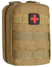 Load image into Gallery viewer, ArcEnCiel Tactical MOLLE EMT Medical First Aid IFAK Blowout Utility Pouch (Brown)
