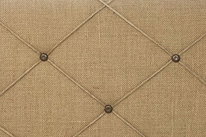 19.75” x 15.75" Natural Tan Burlap Covered with Criss-Cross Twine Bulletin Picture & Memo Board
