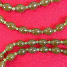 Load image into Gallery viewer, 99 Beads of Olive Shah Maghsoud Stone Tasbih 13&quot; | Shah Maqsood Stone Misbaha | Misbaha Tasbih Persian شاه مقصود | AlAliGems Natural Beads
