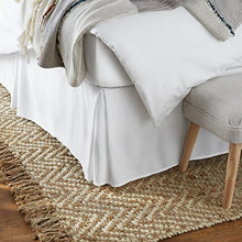 Load image into Gallery viewer, AmazonBasics Pleated Bed Skirt - Queen, Bright White &amp; Lightweight Super Soft Easy Care Microfiber Sheet Set with 16" Deep Pockets - Queen, Bright White

