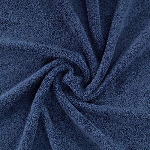 Load image into Gallery viewer, Qute Home Spa & Hotel Towels 6 Piece Towel Set, 2 Bath Towels, 2 Hand Towels, and 2 Washcloths - Navy Blue