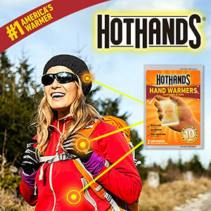 HotHands Hand Warmers - Long Lasting Safe Natural Odorless Air Activated Warmers - Up to 10 Hours of Heat - 10 Pair Value Pack