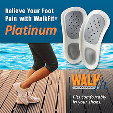 Load image into Gallery viewer, WalkFit Platinum Foot Orthotics Plantar Fasciitis Arch Support Insoles Relieve Foot Back Hip Leg and Knee Pain Improve Balance Alignment Over 25 Million Sold (Men 12-12.5)
