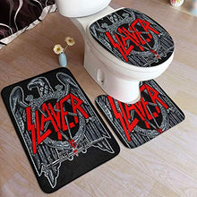 Load image into Gallery viewer, Slayer Eagles Rock Metal Band Bathroom Rug Mats Set 3 Piece Anti-Skid Pads Bath Mat+Contour+Toilet Lid Cover Bathroom Antiskid Pad
