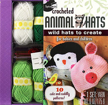 Load image into Gallery viewer, SpiceBox Adult Art Craft &amp; Hobby Kits Gift Set Crochet Animal Hats
