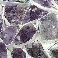 Load image into Gallery viewer, Rock Paradise Stones Light Amethyst Cluster 1-2 lbs Box Approx. 8-14 pieces RP Exclusive COA - AM22A

