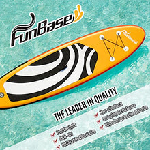 Load image into Gallery viewer, FunBase Sup Inflatable Stand Up Paddle Board with 10’6’’×32’’×6’’ Premium Paddleboard &amp; Fast inflate Pump &amp; Backpack Portable for Youth Adult Have Fun in River, Oceans and Lakes
