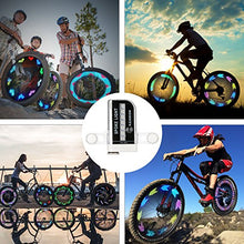 Load image into Gallery viewer, Rottay Bike Wheel Lights, Bicycle Wheel Lights Waterproof RGB Ultra Bright Spoke Lights 14-LED 30pcs Changes Patterns -Safety Cool Bike Tire Accessories Kids Adults-Visible from All Angle
