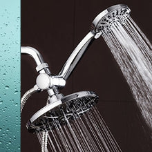 Load image into Gallery viewer, AquaDance 7" Premium High Pressure 3-Way Rainfall Combo Combines The Best of Both Worlds-Enjoy Luxurious Rain Showerhead and 6-Setting Hand Held Shower Separately or Together, Chrome
