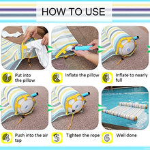 Load image into Gallery viewer, FindUWill Hammock Float Portable Swimming Pool Lounge Inflatable Water Pillow (2 Pack) 4-in-1 Multi-Purpose Inflatable Hammock (Saddle, Lounge Chair, Hammock, Drifter) Portable Pool Float
