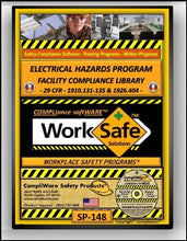Load image into Gallery viewer, SP-148 - FACILITY ELECTRICAL HAZARDS SAFETY COMPLIANCE LIBRARY – OSHA - 29CFR1910.331 332 334 335 &amp; 29CFR1926.404 - UPC - 639737375350
