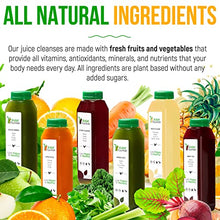 Load image into Gallery viewer, 7 Day Juice Cleanse by Raw Fountain, All Natural Raw Detox Cleanse, Cold Pressed Fruit and Vegetable Juice, Tasty and Energizing, 42 Bottle 12oz, 7 Ginger Shots
