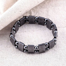 Load image into Gallery viewer, VIKI LYNN Set of 2 Men's Hematite Metal Magnetic Therapy Bracelets S27-St2
